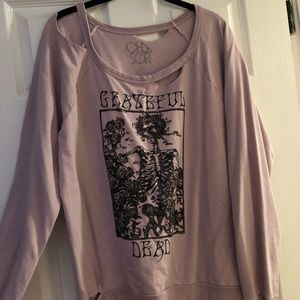 distressed grateful dead chaser pullover
